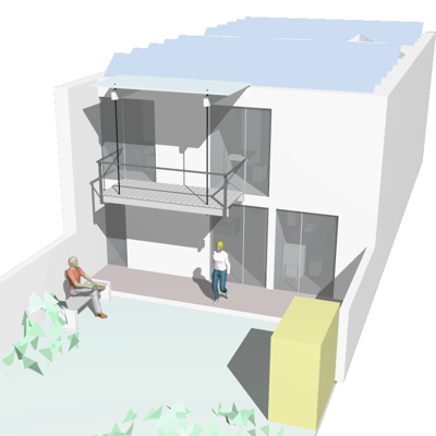 Fassade Garten